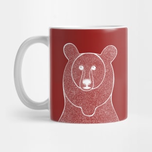 Grizzly Bear head drawing Mug